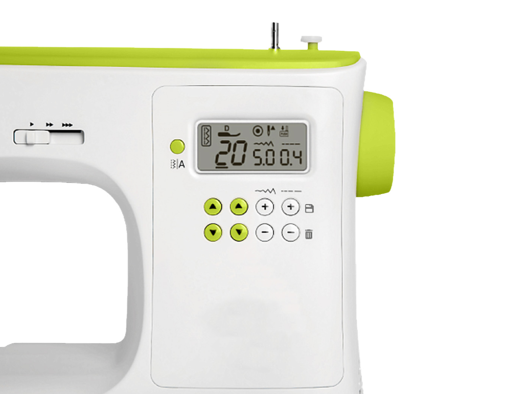 Necchi NC 102 D Elektronische Nähmaschine mit Overlock-Nähfuß
