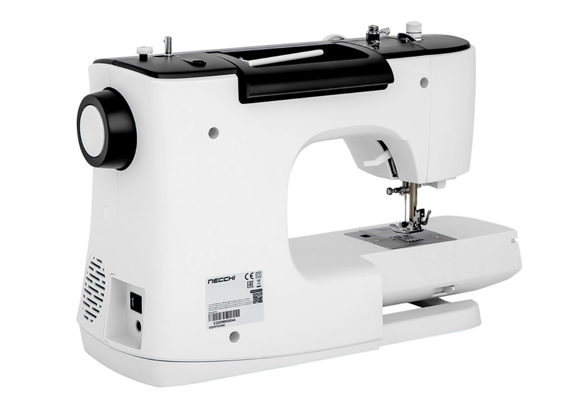Necchi Creator C360 Electronic Sewing Machine with extension table and overlock foot