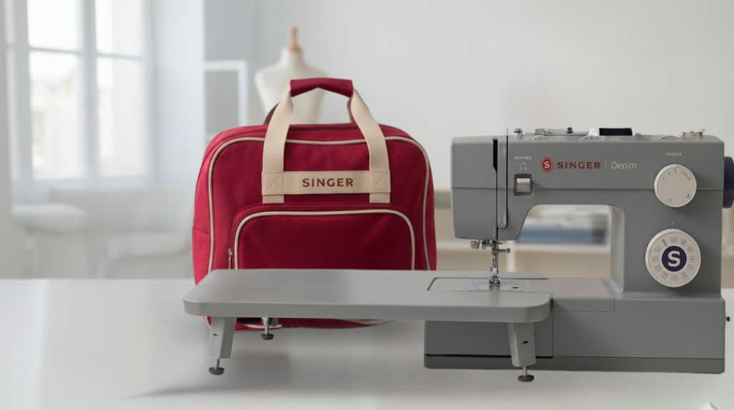 Macchina per cucire Singer Heavy Duty 6335 con piano allungabase e borsa porta macchina 5 anni di garanzia