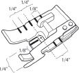 Piedino Husqvarna con lamella laterale da 6mm
