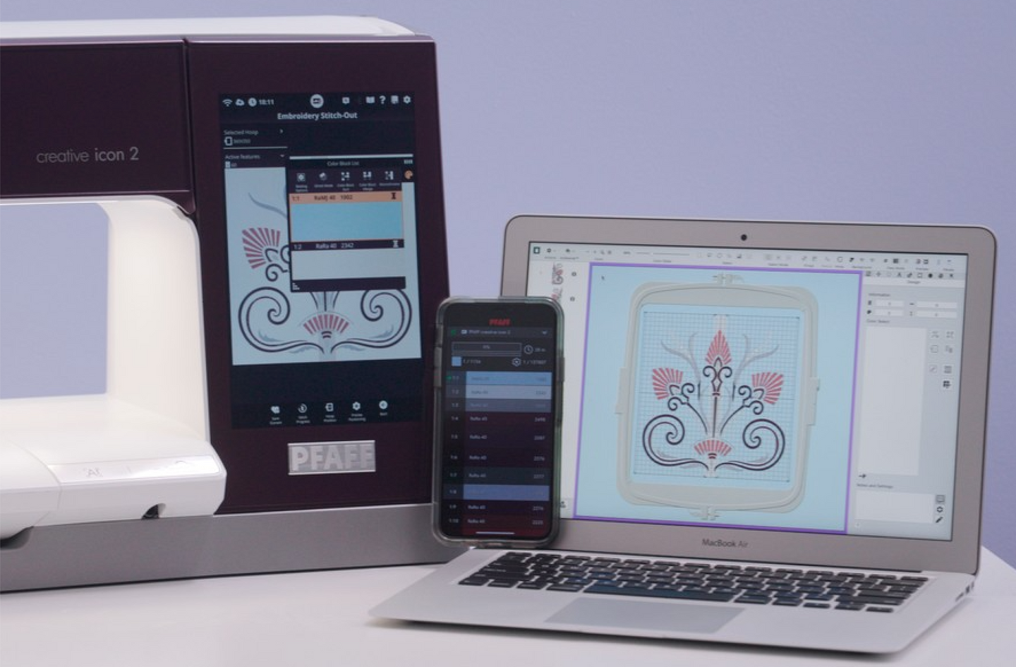 Macchina per cucire e ricamare Pfaff Creative Icon 2 con software platinum - Cucireonline
