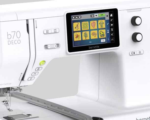 Macchina per ricamare Bernette B70 DECO con 1000 ricami omaggio - Cucireonline