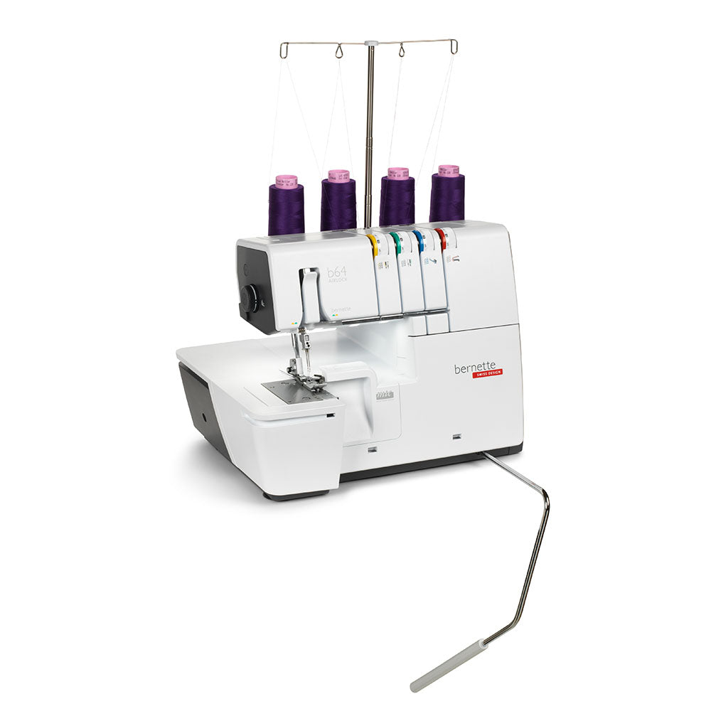 Tagliacuci Bernette B64 Airlock con infilatura automatica ad aria - Cucireonline