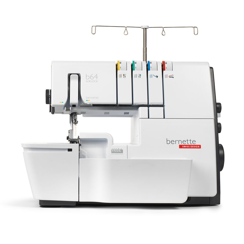 Tagliacuci Bernette B64 Airlock con infilatura automatica ad aria - Cucireonline