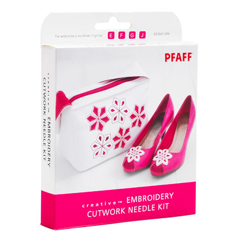 KIT PER INTAGLIO PFAFF EMBROIDERY CUTWORK NEEDLE KIT - Cucireonline