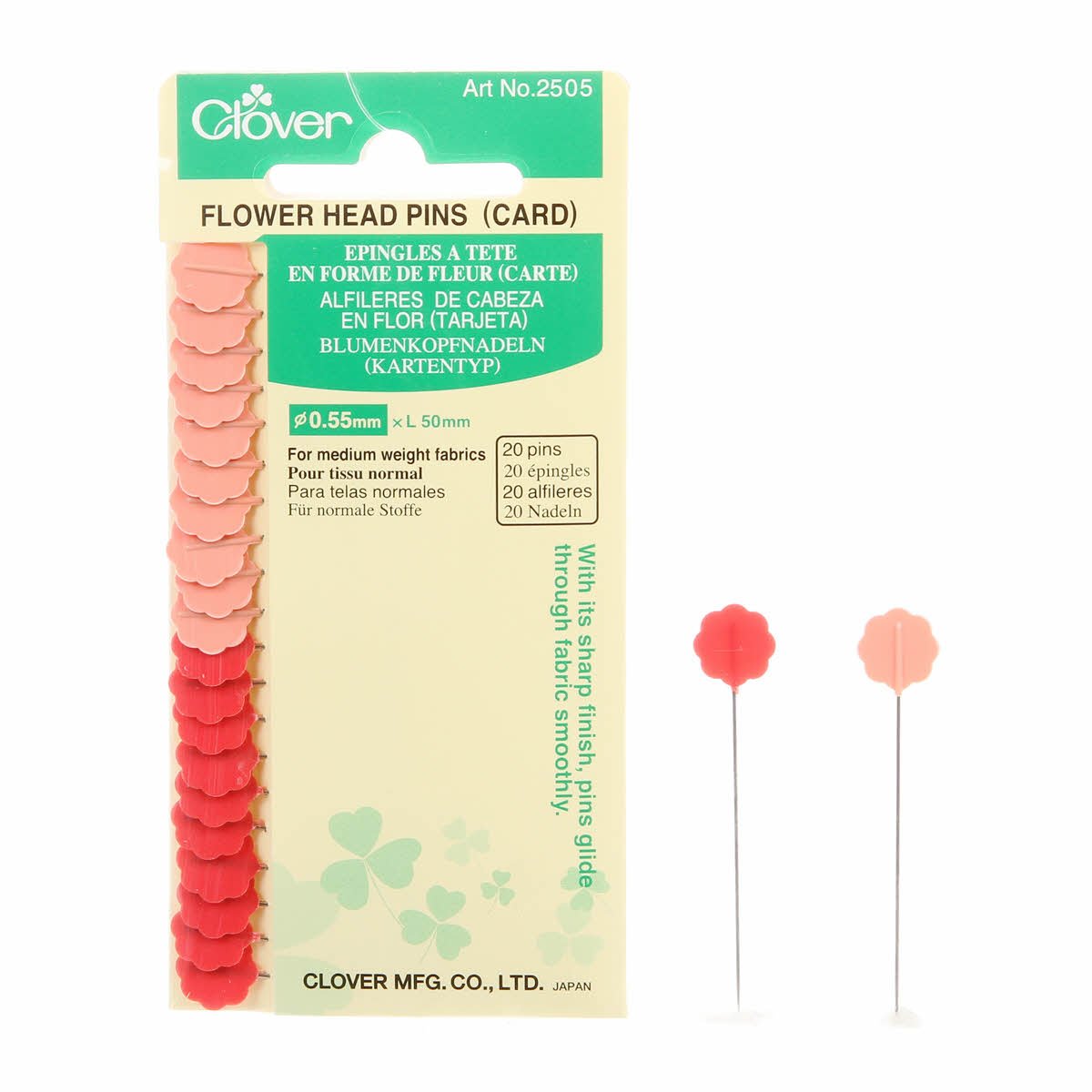 Spilli con testa a fiore