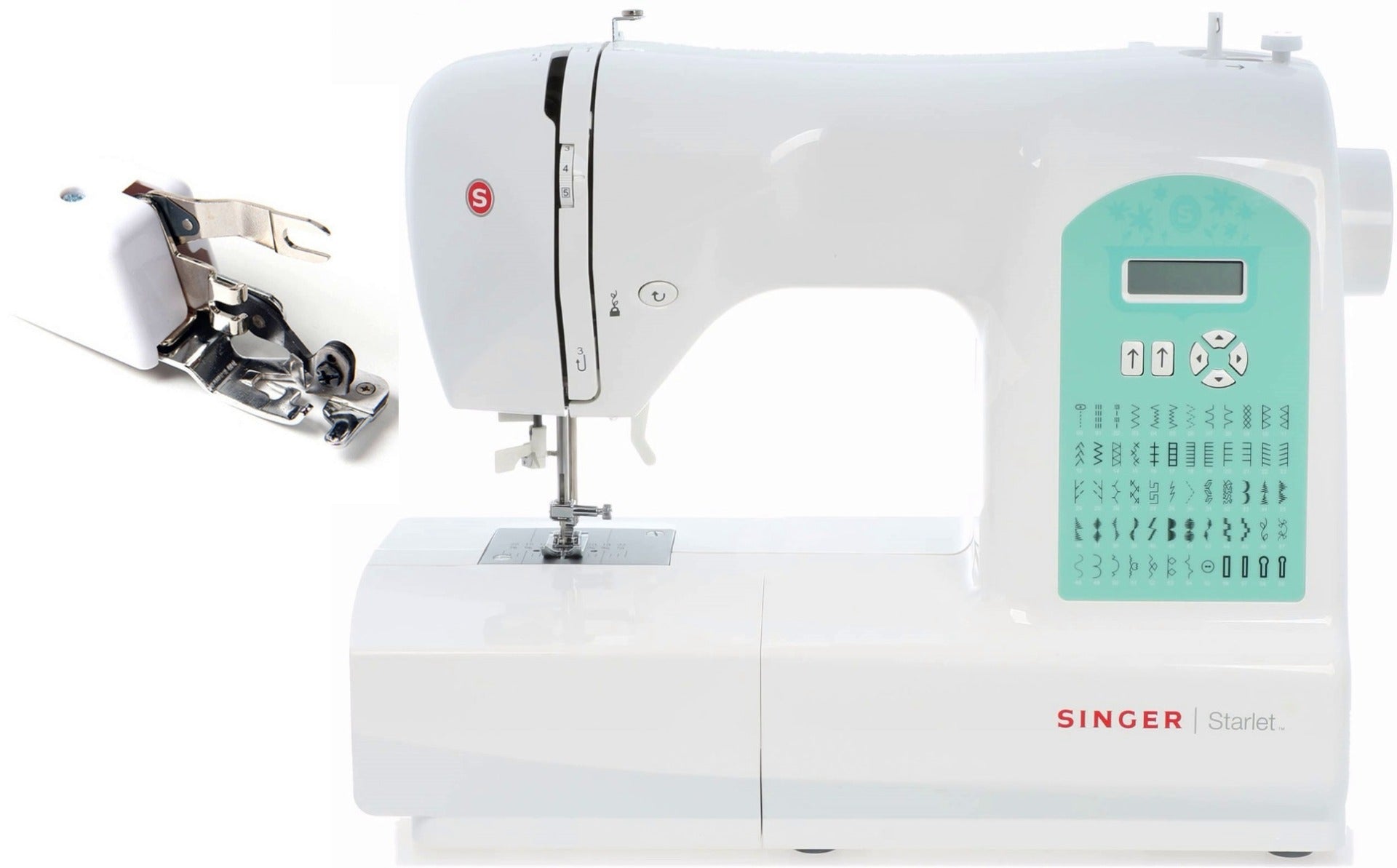 Singer Starlet 6660 Macchina per cucire  con piedino tagliacuci e 5 anni di garanzia