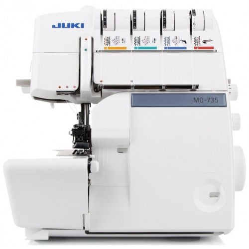 Taglia e cuci con punto di copertura Juki MO 735 con 10.000 metri di filo omaggio Garanzia Ufficiale Juki Italia