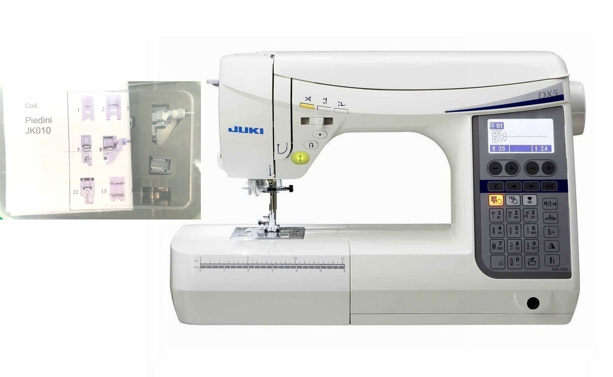 Juki HZL-DX5 con 15 piedini omaggio garanzia ufficiale Juki Italia - Cucireonline