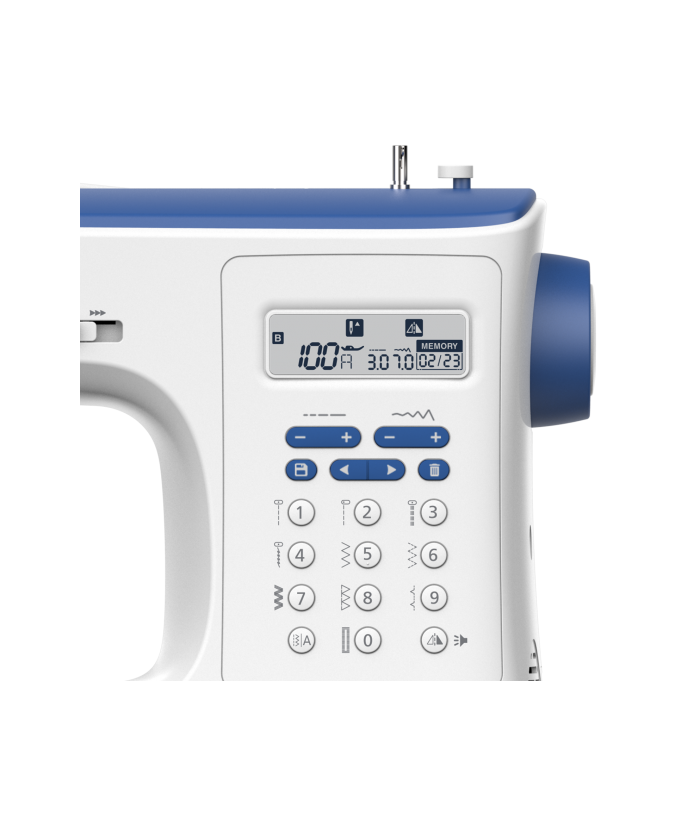 Macchina per cucire elettronica Necchi NC103D con allungabase e piedino tagliacuci 5 anni di garanzia - Cucireonline
