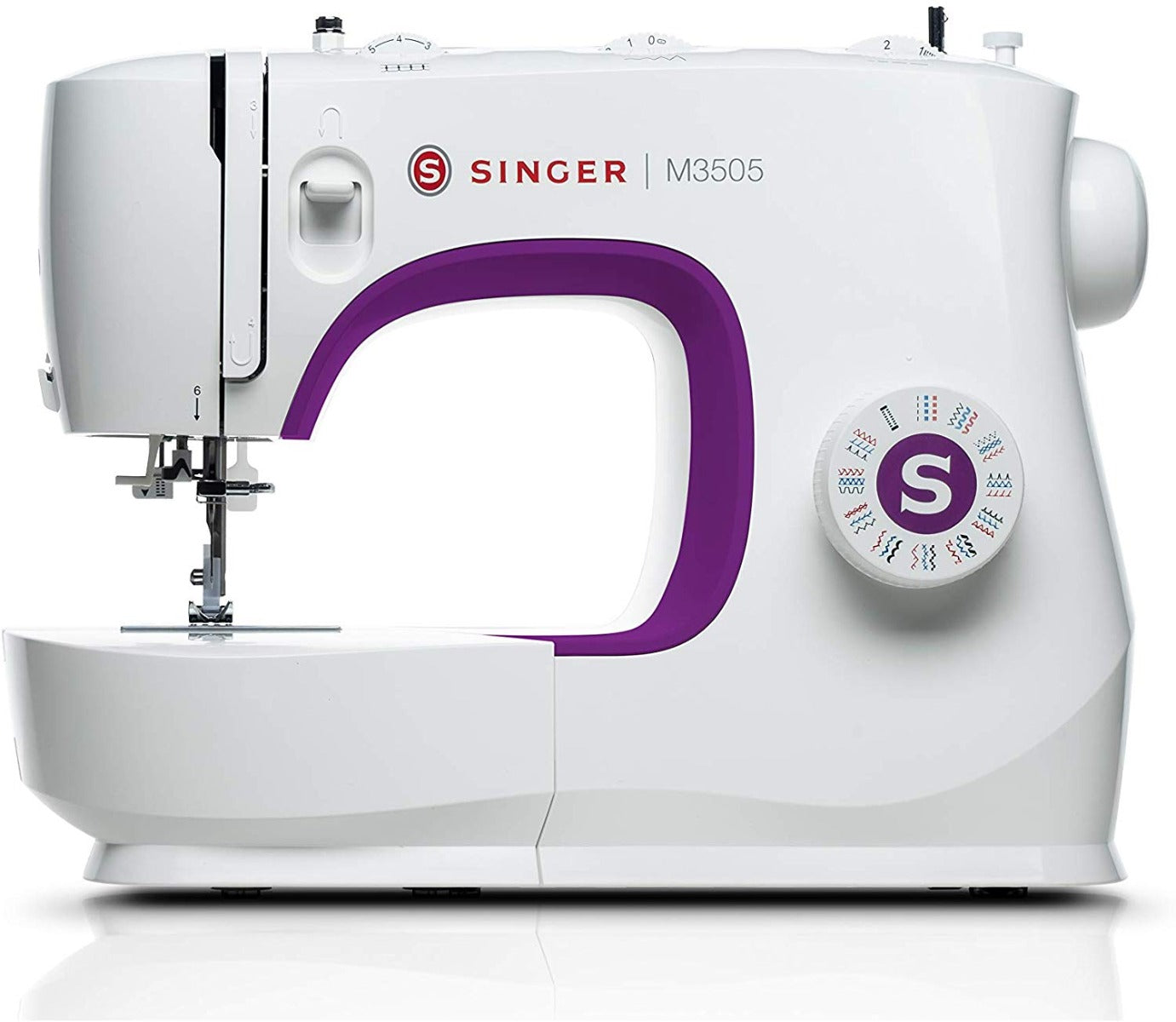 Macchina per cucire Singer M 3505 con piedino tagliacuci e 5 anni di garanzia