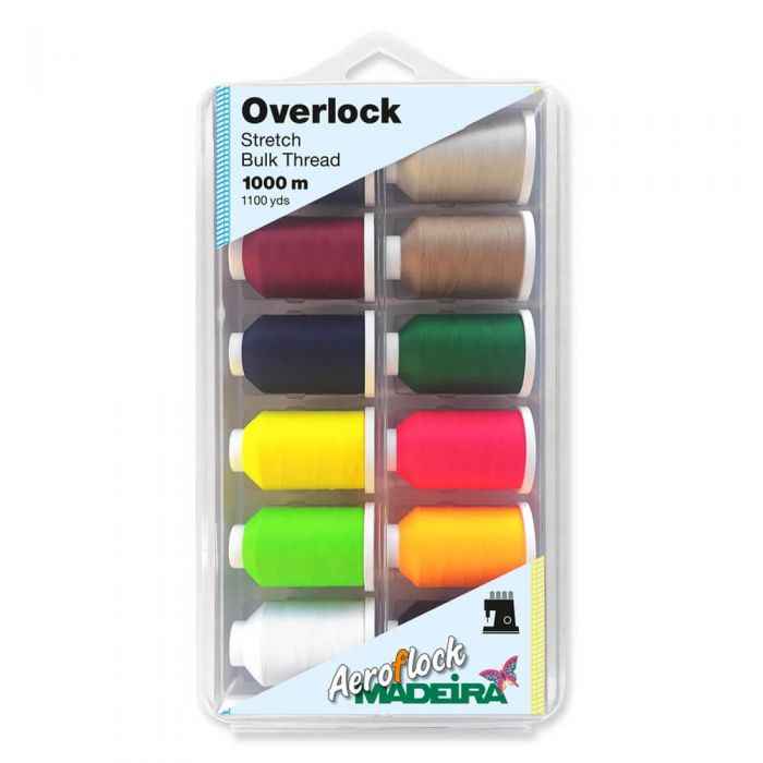 Box di filati per tagliacuci Madeira Aeroflock Overlock Box No.100 8095