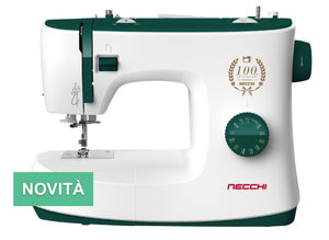 Macchina per cucire meccanica Necchi K121 con piedino tagliacuci 5 anni di garanzia