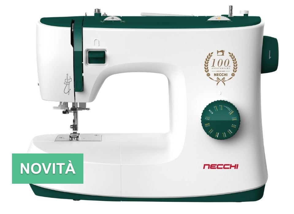Macchina per cucire meccanica Necchi K121 con piedino tagliacuci 5 anni di garanzia