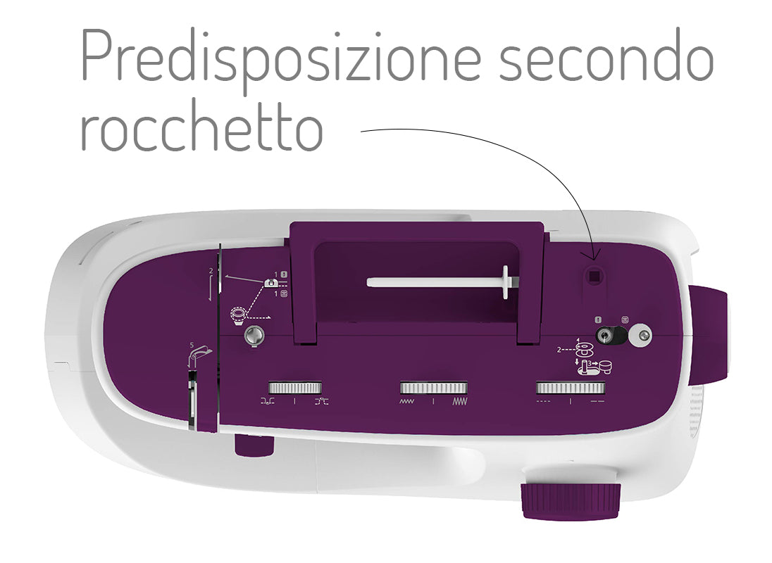 Macchina per cucire meccanica Necchi K132 con piedino tagliacuci e 5 anni di garanzia