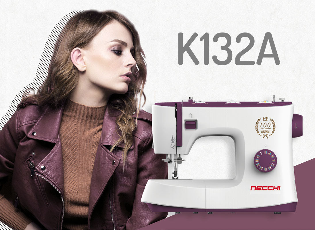 Macchina per cucire meccanica Necchi K132 con piedino tagliacuci e 5 anni di garanzia