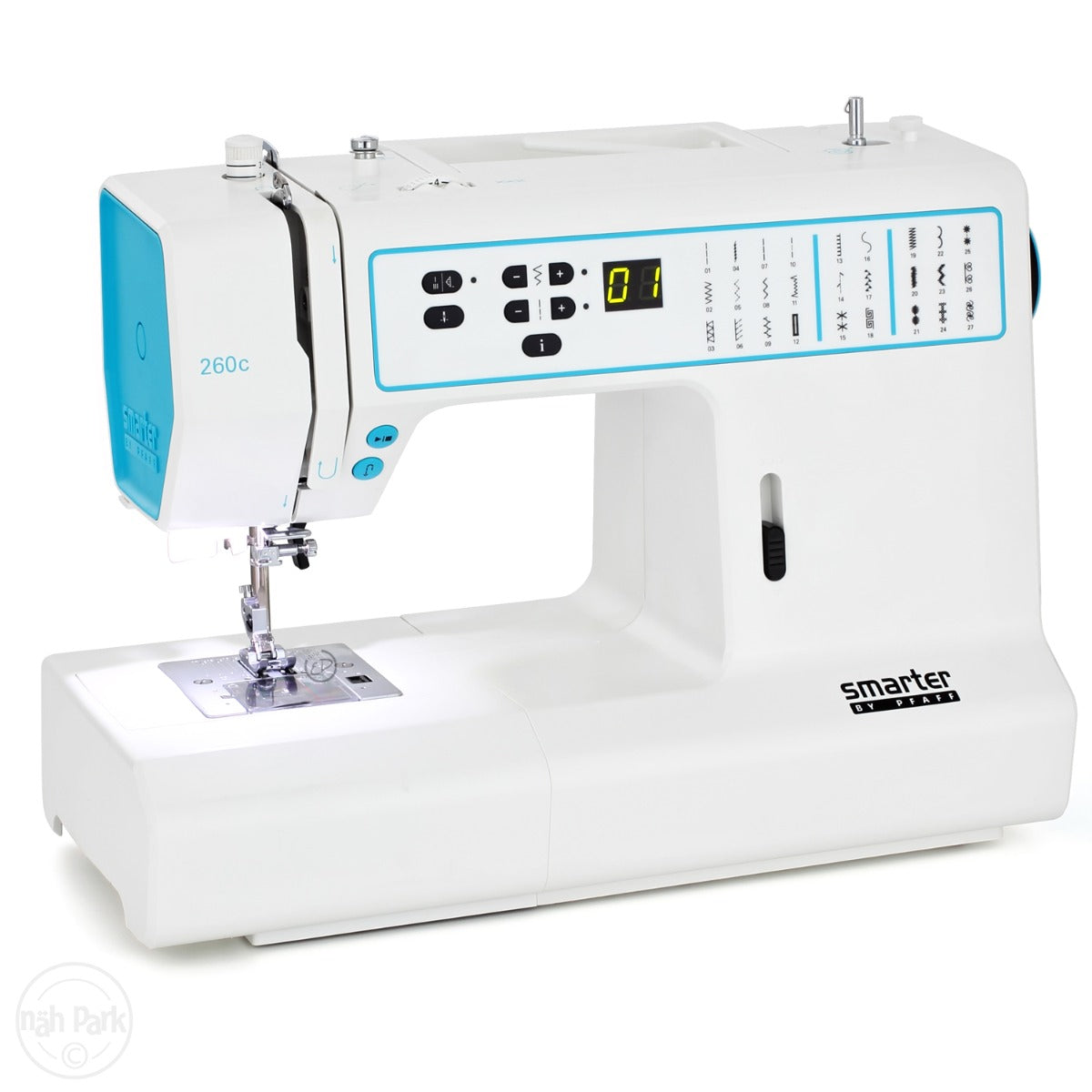 Macchina per cucire elettronica Pfaff Smarter 260 C con piedino tagliacuci OMAGGIO - Cucireonline