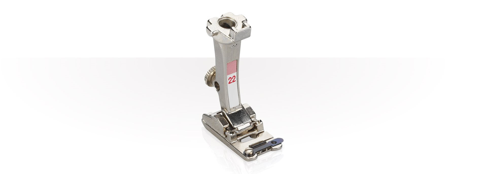 Piedino Bernina per cordoncini con tre scanalature 22