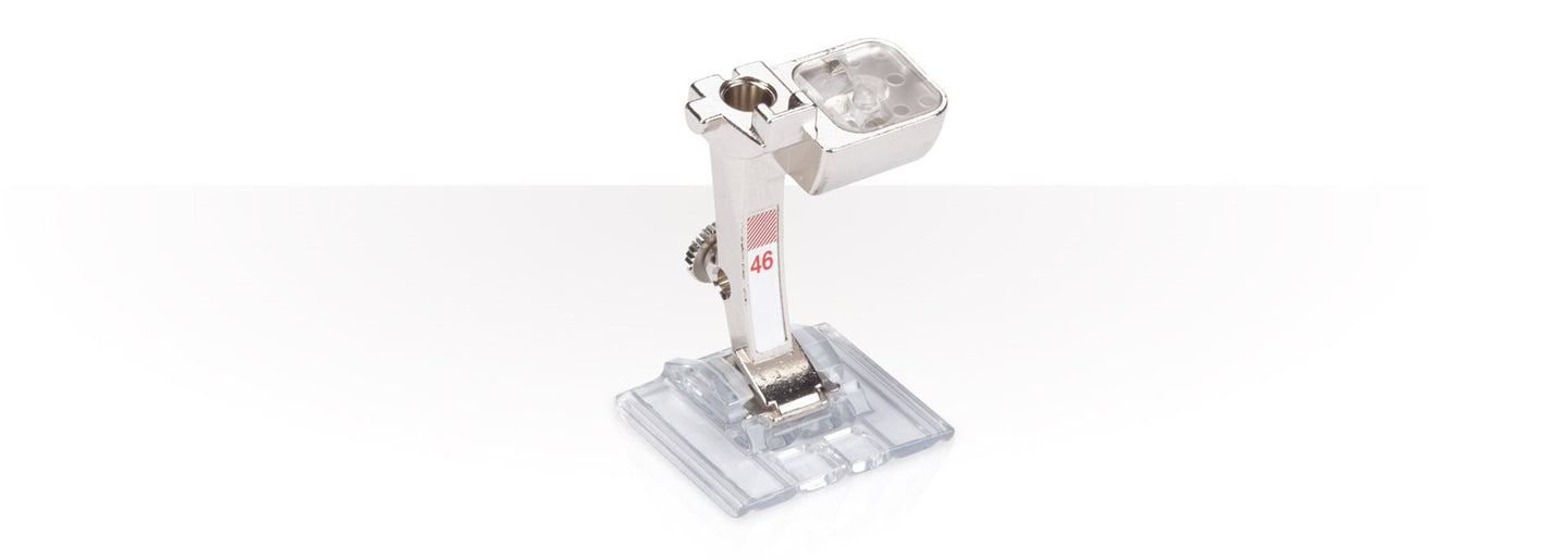 Piedino Bernina trasparente per nervature e punti decorativi 46C - Cucireonline