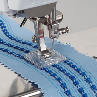Piedino Bernina trasparente per nervature e punti decorativi 46C