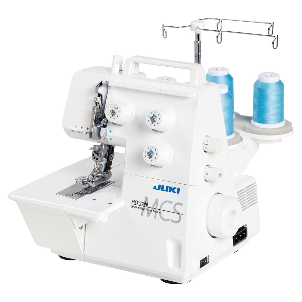 juki MCS-1500 punto copertura con 10.000 metri di filo OMAGGIO Garanzia Ufficiale Juki Italia