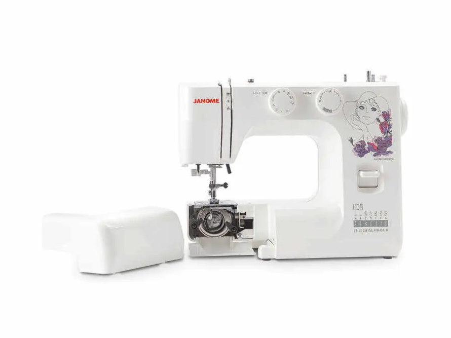Janome 1028 IT GLAMOUR con piedino tagliacuci - Cucireonline