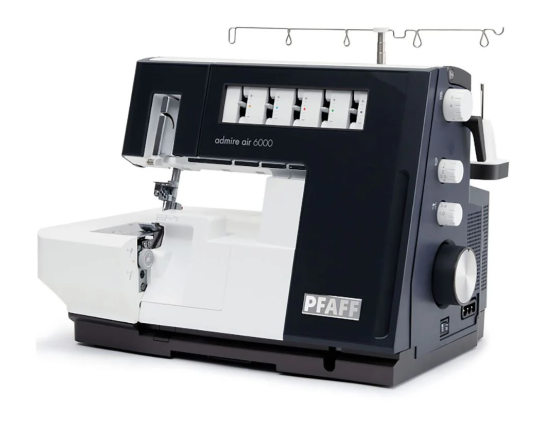 Pfaff Admire 6000 Tagliacuci con punto di copertura tensioni autoregistranti ed infilatura automatica ad aria 5 anni di garanzia