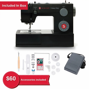 Singer 4432 Black Edition con borsa Singer e piedino tagliacuci