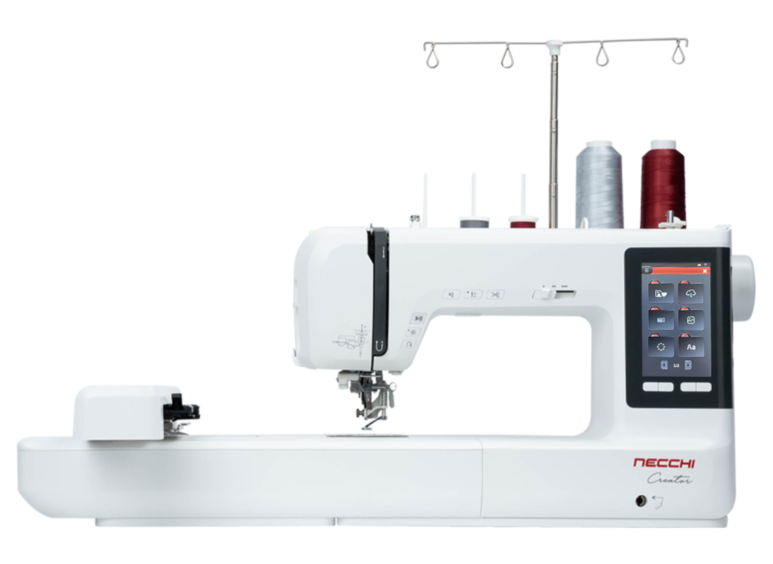 Macchina ricamatrice Necchi Creator C1200 con Tablet Lenovo e software Creative
