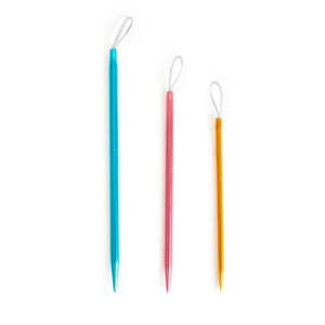 Set 3 aghi da lana con occhiello nylon by Katia