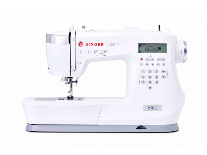 Macchina per cucire Singer ELITE CE 677 con piedino tagliacuci e 5 anni di garanzia