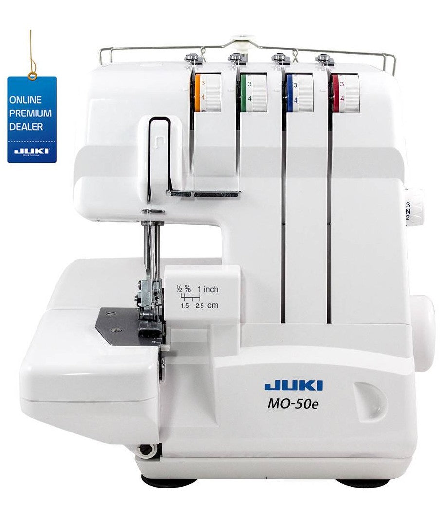 Juki tagliacuci MO-50E garanzia Ufficiale Juki Italia con 10.000 metri di filo e 6 piedini omaggio