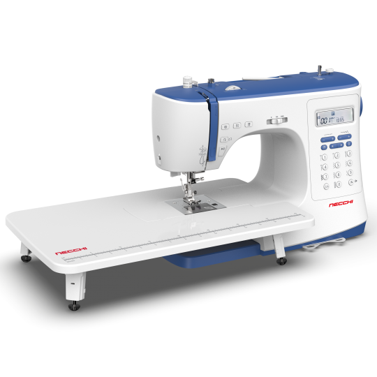 Macchina per cucire elettronica Necchi NC103D con allungabase e piedino tagliacuci 5 anni di garanzia - Cucireonline