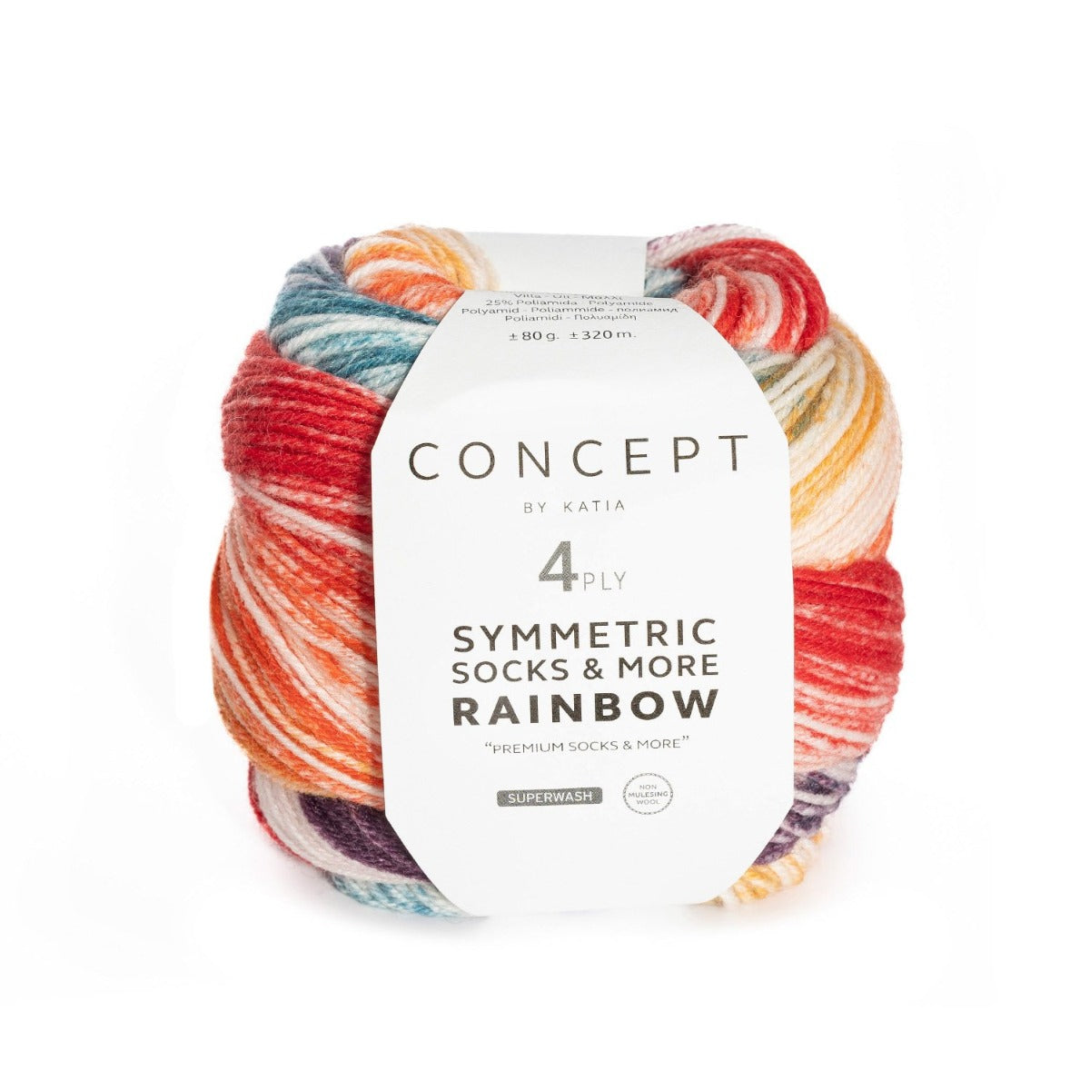 Symmetric Socks & More-rainbow By Katia